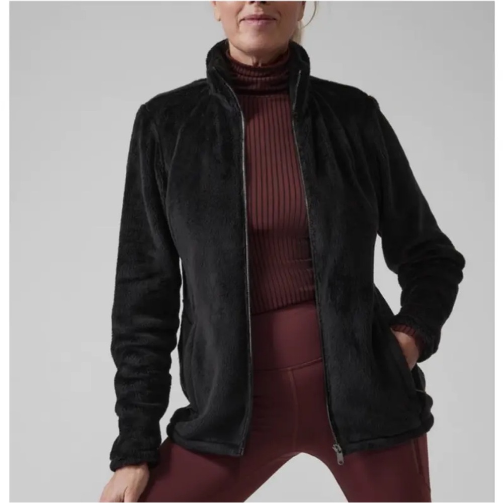 Athleta Double Cozy Karma Fleece Full Zip Jacket